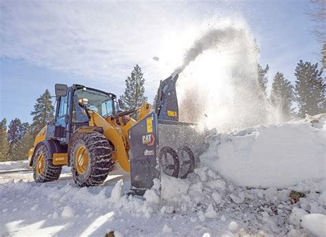 wheel loader snow blower attachment